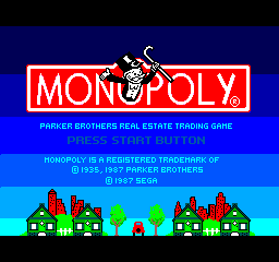 Monopoly (Europe) Title Screen